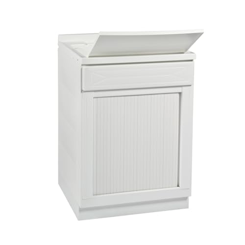 Yellowshop - Mobile Lavatoio in PVC con Serrandina – Senza Foro Rubinetto, Vasca Capiente, Resistente all’Acqua – Diverse Dimensioni – Made in Italy (L60xP60xH84 cm)