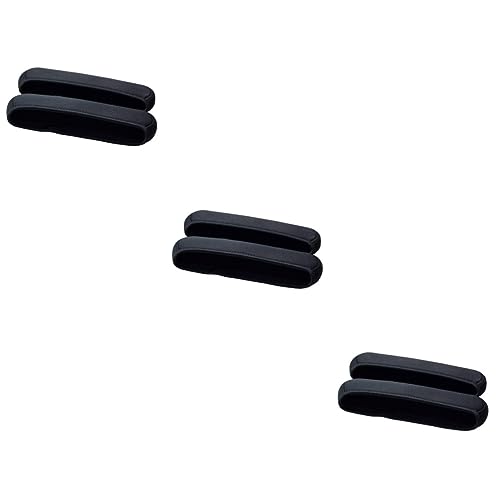 3 pares de fundas para reposabrazos de silla de oficina de espuma viscoelástica, protectores de brazo extraíbles para escritorio y hogar, acolchado cómodo para apoyo ergonómico y protección