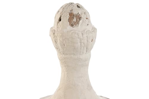 Statue résine décapé blanc 51cm pour ambiance bord de mer - 3