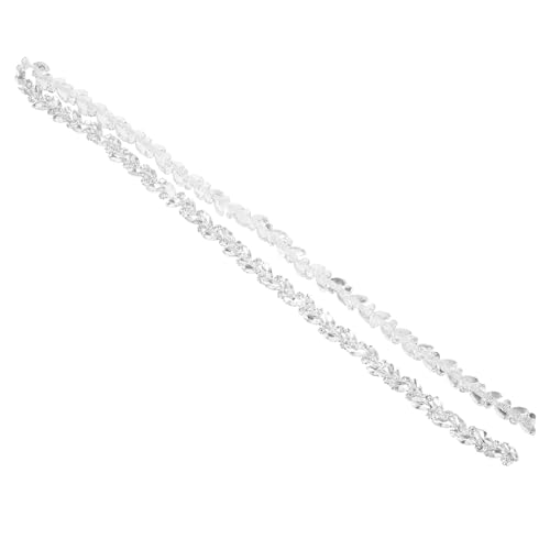 Cadena de gemas de imitación de alta fijación y aleación para adorno elegante de ropa