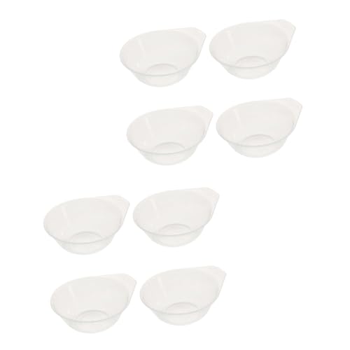 Mikinona Plastic Bowl Sets for Outdoor 8pcs Soup Bowls Pp Material Arc Design Easy to Carry Camping