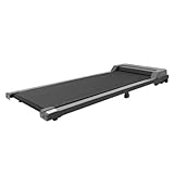 Cinta de correr motorizada debajo del escritorio, cinta de correr portátil, plana, dispositivo delgado con mando a distancia y pantalla LED para casa, oficina, gimnasio, sin instalación