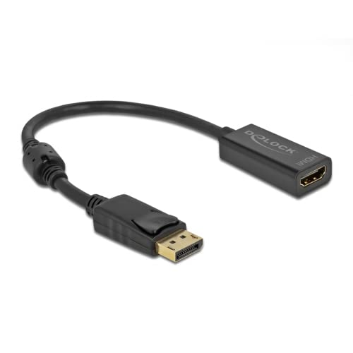 Delock Adattatore Displayport 1.2 Maschio A Hdmi Femmina 4K Passivo Nero