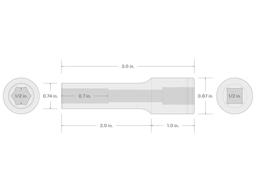 Image of TEKTON 1 /2 Inch Drive x 1 /2 Inch Deep 6-Point Socket | SHD23013