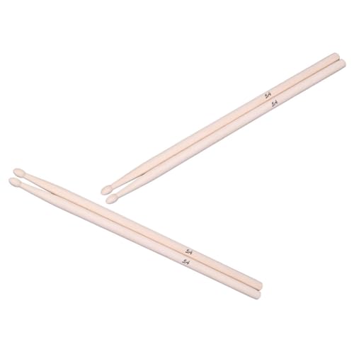 2 Pares Baquetas de Madera Maple 5A Beige miniatura 1