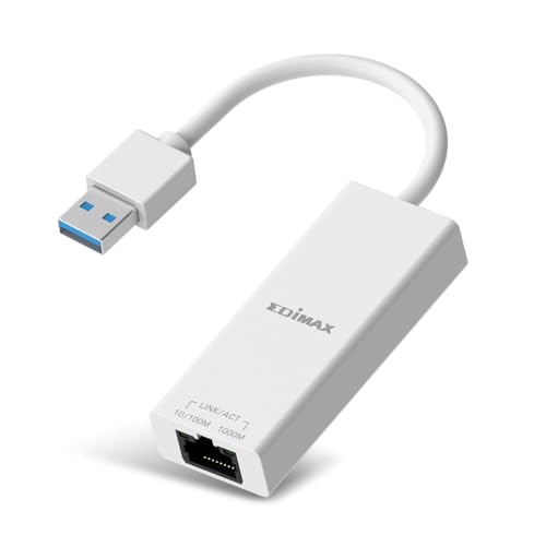 Adaptador Ethernet USB 3.2 Gigabit Edimax EU-4306 V2 con transmisión de datos a 1000 Mbps