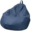 3 Ft Bean Bag Chairs for Teens Adults, Stuffed Animal Storage Bean Bag Chair Cover, Exquisite Tight Water Stain Resistant, Room Beanbags No Filler,Blue,XXL