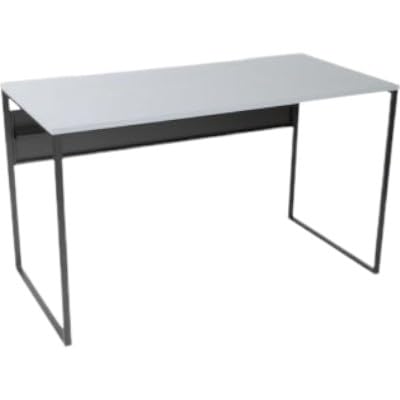 [&FREL]ワークテーブル 天板(グレー)脚/フレーム(ブラック)幅90 奥行45 高さ72