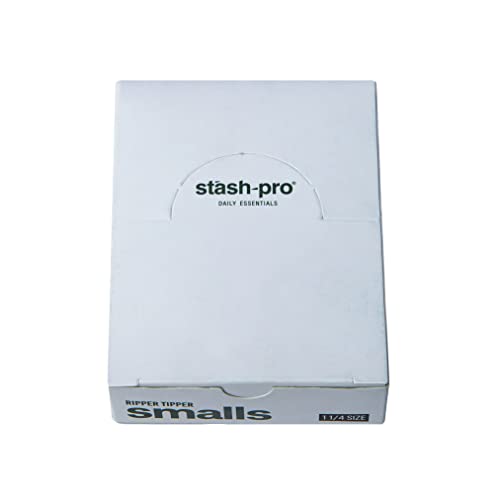 Image of Stash-Pro Small Ripper Tipper White Rolling Paper with Roach Paper Length 84 Mm and Tipper Length 23 Mm (White, Pack of 5)