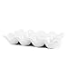 Flexzion Huevera Porcelana de 12 tazas, Soporte para Huevos, Bandeja para Huevos...