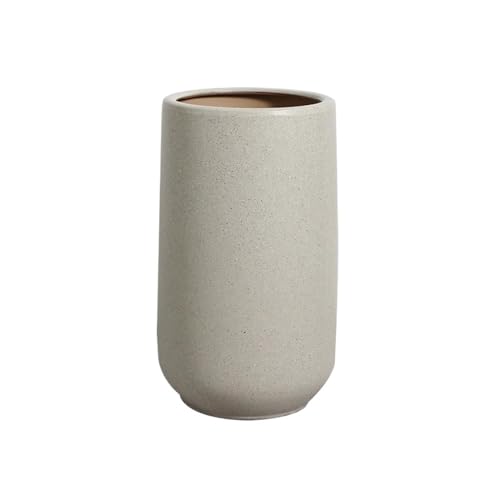 Pots de fleurs ronds avec points de chanvre et trous de drainage