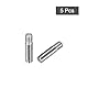 sourcing map 5 Stück M2,5 x 10mm geschlitzter Zylinderstift aus 304 Edelstahl, Außengewinde, zur Positionierung von Möbeln und Schränken