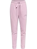 pantalon femme taille elastique pas cher Logo imprimé hummel Pantalon Hmlfast à taille réglable pour garçon, Mauve Shadow, 16 ans