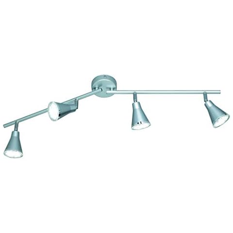 Reality Leuchten LED Spot Deckenlampe Kunstoff titanfarben Cover