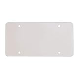 GG Grand General 60080 Clear Plastic License Plate Protector, Flat Style