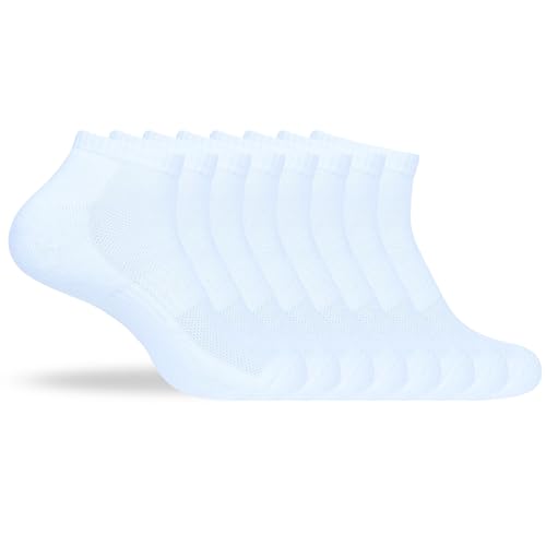 Image of Women's Ankle Socks Thick Cushioned Cotton, Moisture-Wicking socks, Breathable Performance Socks for Running, Sports