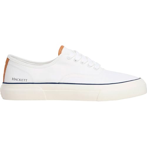Hackett London Blake Smart, Sneak Hombre, Blanco Roto, 44.5 EU