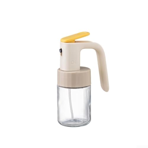 Botella de vidrio con pulverizador de aceite, 180 ml/280 ml, dispensador antifugas 2 en 1 para aceite de cocina, vinagre y condimentos (180 ml)