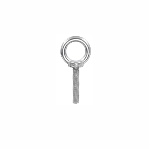 tooloflife 304 Stainless Steel Lifting Shoulder Eye Bolt – M6-M12 Sizes for Industrial Lifting & Connection (M10*50)