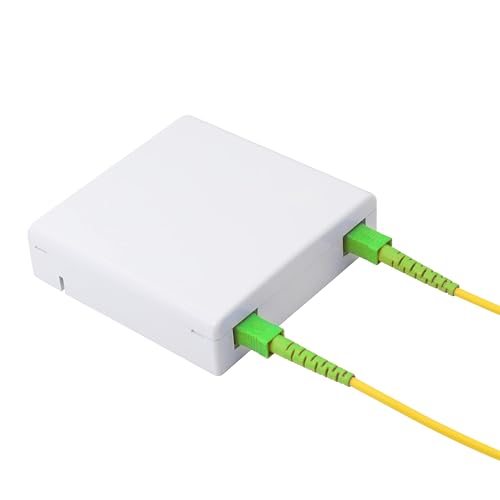 GELRHONR FTTH Panneau Fibre Box, Boîte de Distribution Terminal à 2 Cores, Double Port SC/APC, ABS Plastique Étanche à la poussière pour Extérieur, DIY Case – vue 6