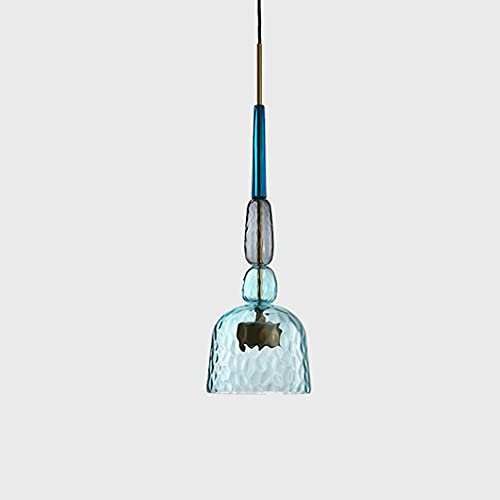 Lampe à suspension en verre et plafonniers en cuivre au style scandinave épuré