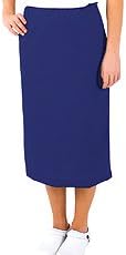 White Swan Elastic Waist Scrub Skirt (Galaxy Blue M)