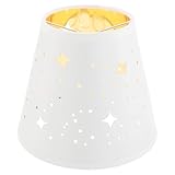 Ambiance romantique : l’abat-jour ajouré orné d’étoiles crée une atmosphère magique, faisant de votre applique murale un choix parfait pour les décorations festives ou une ambiance chaleureuse à la maison. abat-jour pour mini-lustre, abat-jour de rechange