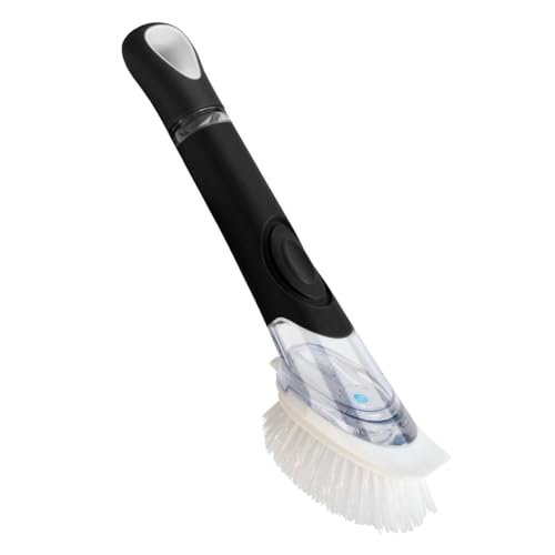 Image of CELOX Dish Brush with Soap Dispenser, Dish Soap Brush with Handle