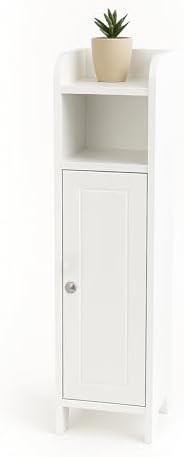 Relaxdays Bathroom Cabinet, 5 Compartments, 80 x 18 x 20 cm, Magn...
