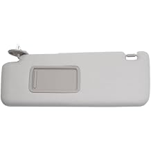 Dasbecan Front Left Driver Side Sun Visor with Vanity Light Compatible with Toyota 4Runner 2010-2023 Replaces# 74320-35A91-B1 Gray