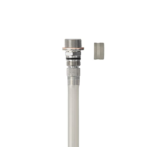 Image of Stahlbus Oil Drain Valve Plug G 1 /2 inch-14 = R 1 /2 inch = 1 /2 inch BSP Steel - CLEAN, EASY, NO TOOL Oil Change - Includes: Oil Drain Plug, Washer, Cap, Connector, Silicone Hose