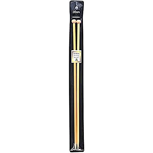 Tulip Knitting Needles, Bamboo, Beige, 8 mm x 35 cm, 35 cm x 8.00 mm