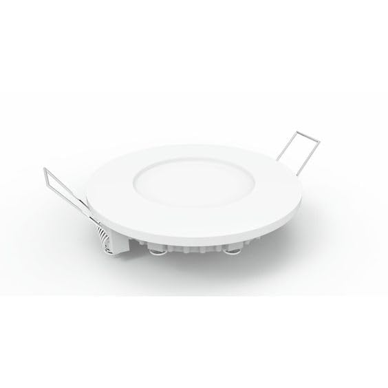SHANNY Ultra Thin 3W LED Ceiling Panel Light 3" Recessed Round Downlight for Home, Office, Mall, Low Energy Consumption Dimmable with Driver (WARMWHITE NON-DIMMABLE)