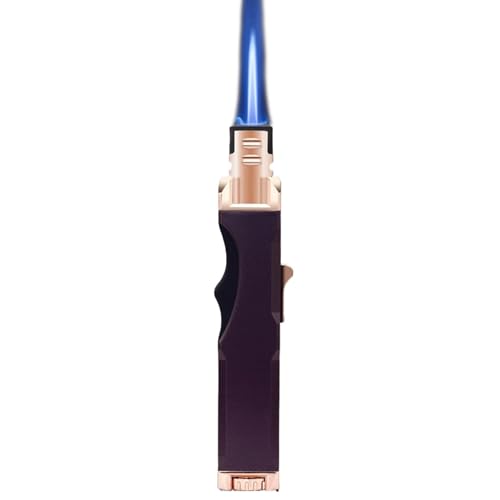 Encendedor Jet Llama Azul Alta Temperatura Violeta