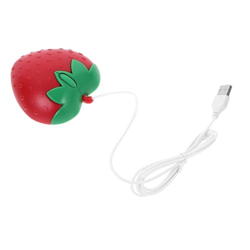 Ratón fresa rosa para portátil ideal para dar un toque alegre a tu escritorio de oficina diario