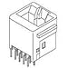 42410-8360, Conn RJ-45 RCP 8 POS 2.54mm Solder ST Thru-Hole 8 Terminal 1 Port Cat 3 Tray (50 Items)