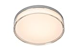 LUCIDE PLANO - Deckenleuchte Badezimmer - Ø 28 cm - LED Dim. - CCT - 1x16W 2700K/4000K - IP44 - Opal