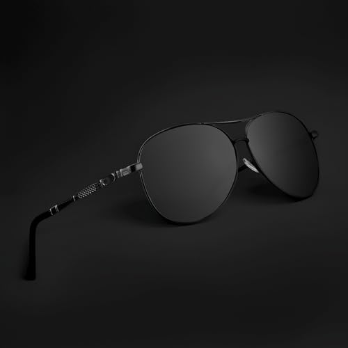 Polarized Sunglasses for Men Women Aviator Sunglasses Metal Oval Vintage Sun Glasses for Driving Golf