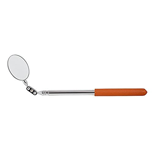 Bahco Telescopic Inspection Mirror – 50mm Diameter, Extends To 450mm, Swivel Head, Stainless Steel