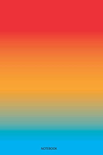 Notebook: Rainbow Hawaiian Shave Ice (Watermelon Mango Blueberry) - 120 Pages Lined - (6 x 9" Large)