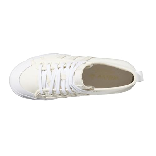 Image of adidas Womens Nizza Platform Sneakers Shoes Casual - Beige - Size 8 M