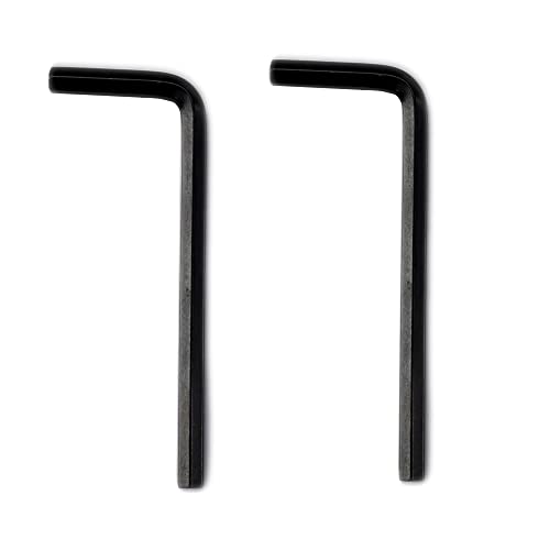 Musiclily Basic 3/16" Steel Allen Key Hex Wrench for Mexican Fender Guitar Truss Rod Adjustment, Black (Set of 2)