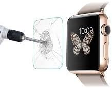 Amazingforless (2 Pack) 38mm Apple Watch Screen Protector For Series 1, 2 and 3, Premium Anti Scratch Tempered Glass Screen Protector (Only Covers the Flat Area)