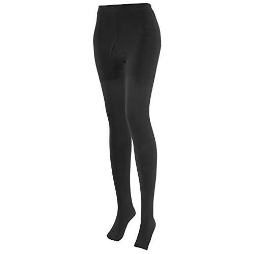 Meia-calça para varizes lavável para alívio da dor esportes meias elásticas de compressão preta m pa