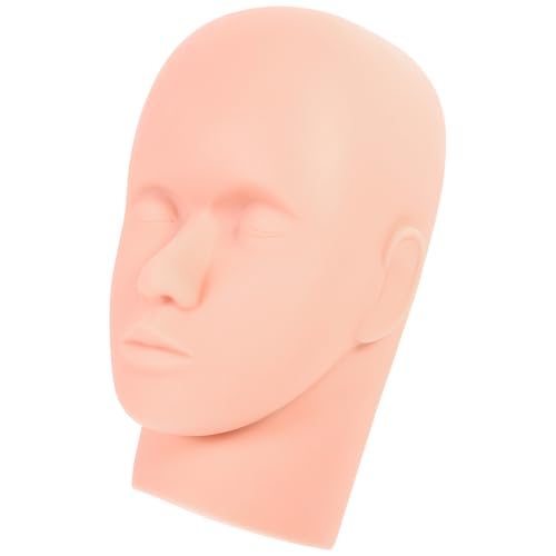 INOOMP Cabeza de Maniquí para Extensiones de Pestañas Textura Suave para Principiantes y Práctica de Maquillaje Facial