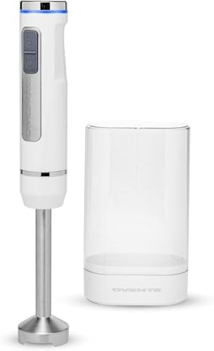 OVENTE Cordless Immersion Hand Blender, Rechargeable Handheld Por...