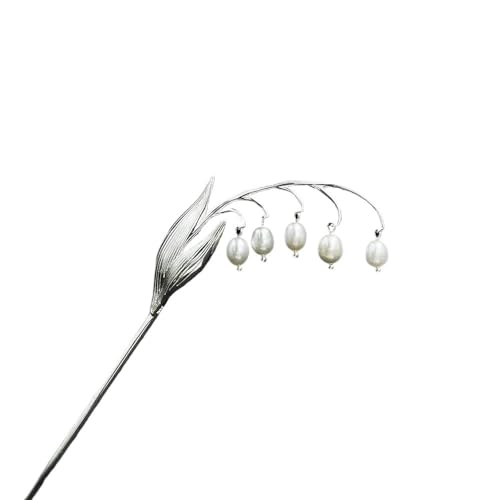 Épingle à cheveux chinoise en argent anti-glisse pour chignon stable