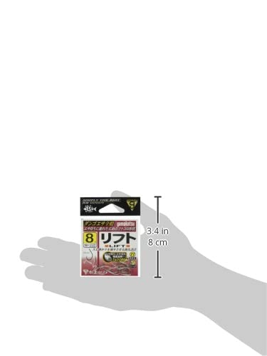 Gamakatsu T1 Lift (White) Fishing Hook Size 8 - Thin Axis, Lightweight Design For Secure Baiting