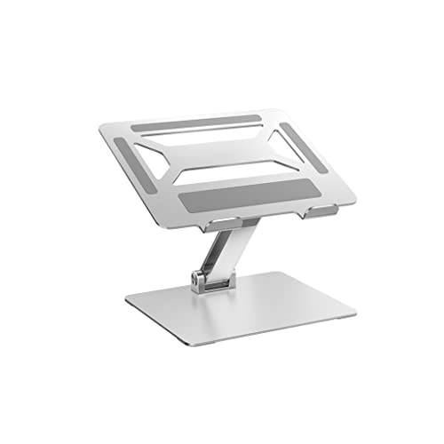 Soporte de computadora en aleación de aluminio premium plateado 2