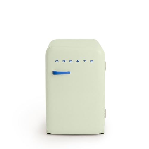 CREATE / RETRO FRIDGE 83.5 COBALTO/Frigorífico verde pastel maneta azul cobalto / 98W, bajo consumo, 2 estantes, regulador temperatura, botellero, 56x54x84cm